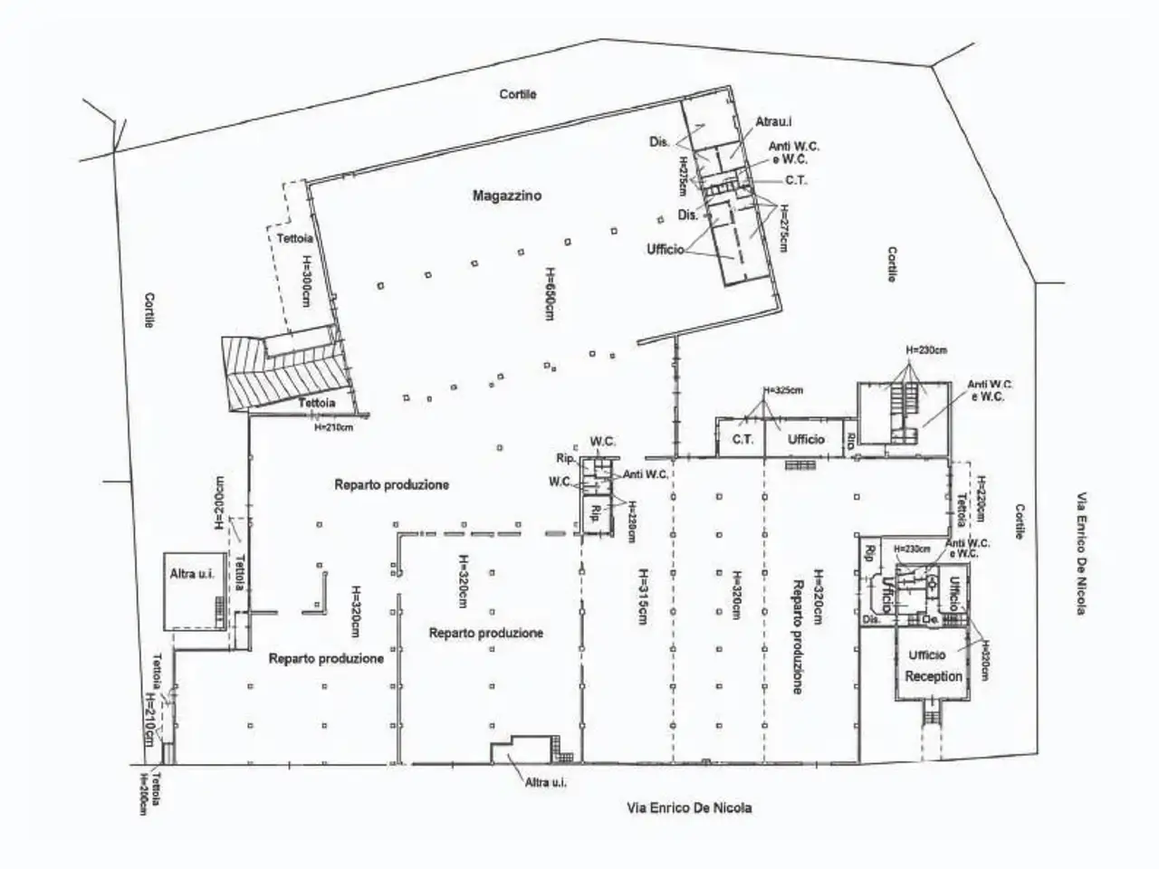 Capannone in Via Enrico De Nicola, 26, Settimo Torinese, {3} - Planimetria 1