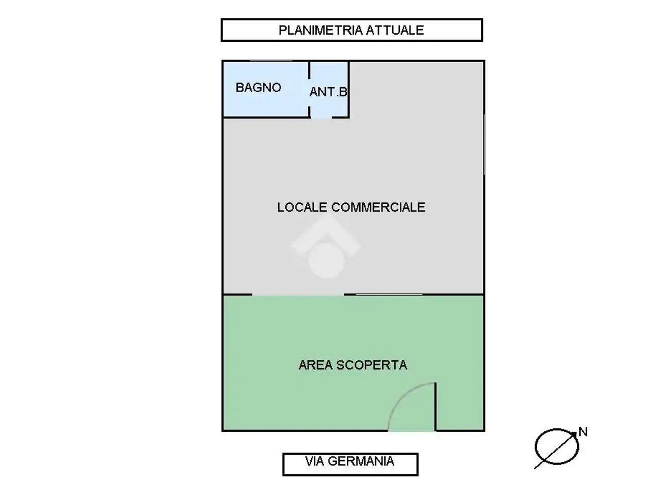 Negozio in Via Germania 85, Brindisi, {3} - Planimetria 1