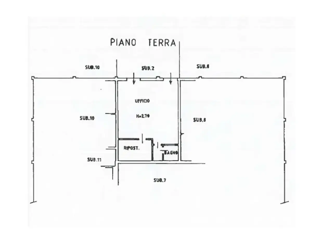 Ufficio in Via Guizzinelli 11, Scanzorosciate, {3} - Planimetria 1