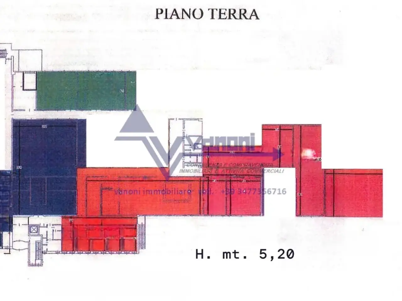Capannone in Via Marconi, Seriate, {3} - Planimetria 1