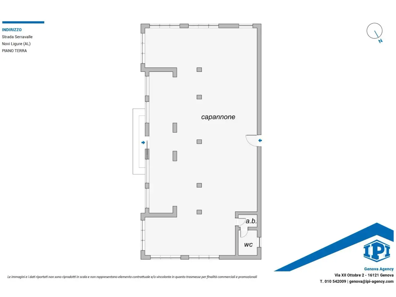 Negozio in Strada Serravalle, Novi Ligure, {3} - Planimetria 1