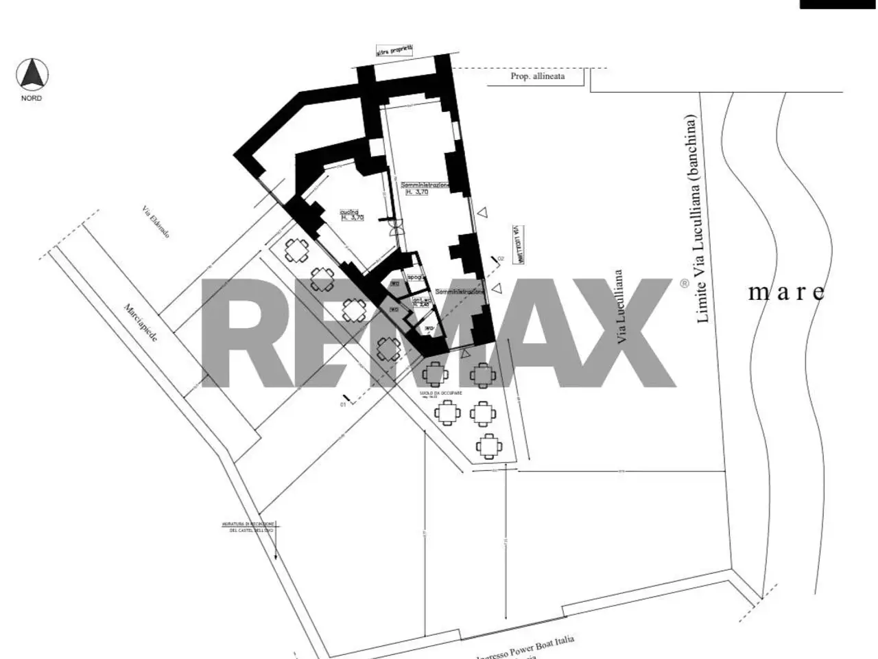 Esercizio commerciale in Via Luculliana 2, Napoli, {3} - Planimetria 1