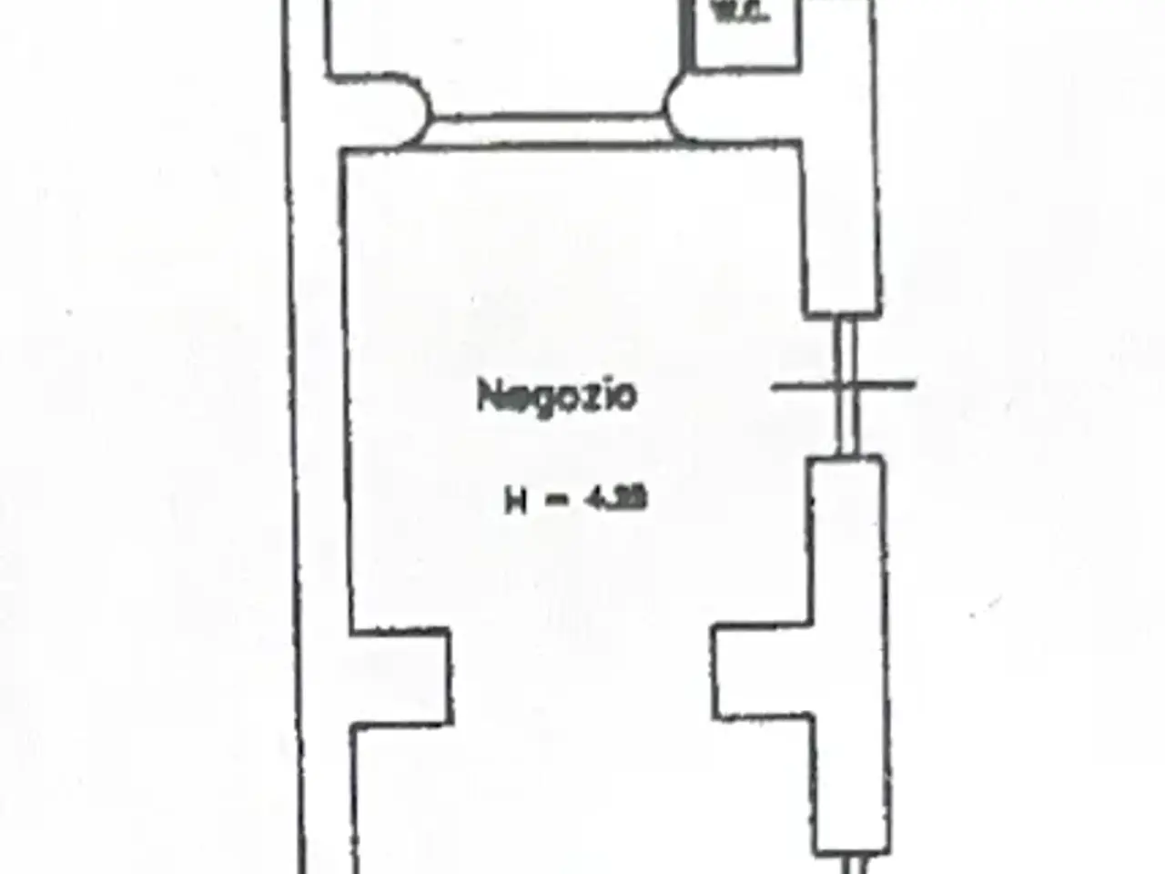 Negozio in Via Cristoforo Colombo 30, Caserta, {3} - Planimetria 1