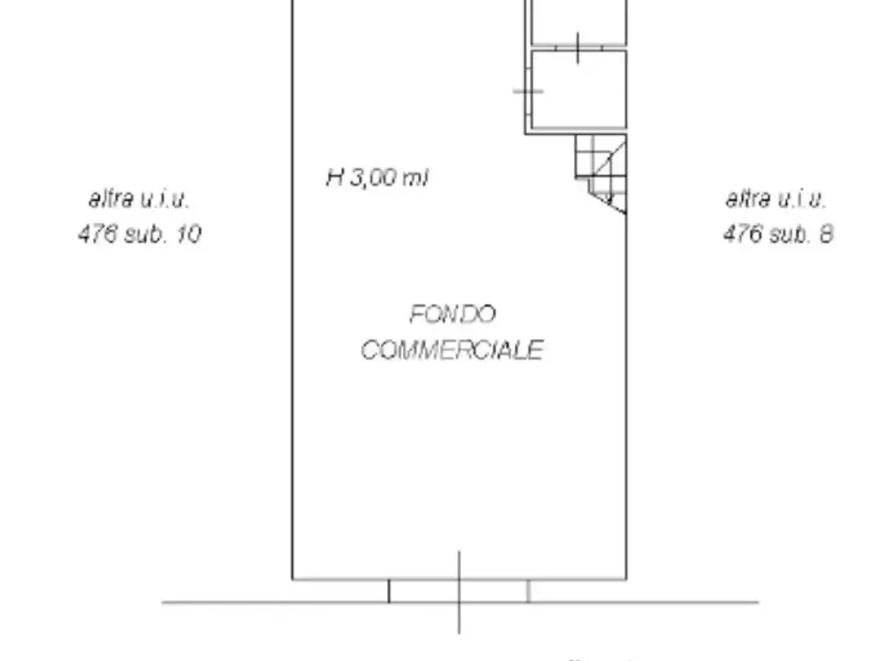 Negozio in Via delle Sorgenti, San Giuliano Terme, {3} - Planimetria 1