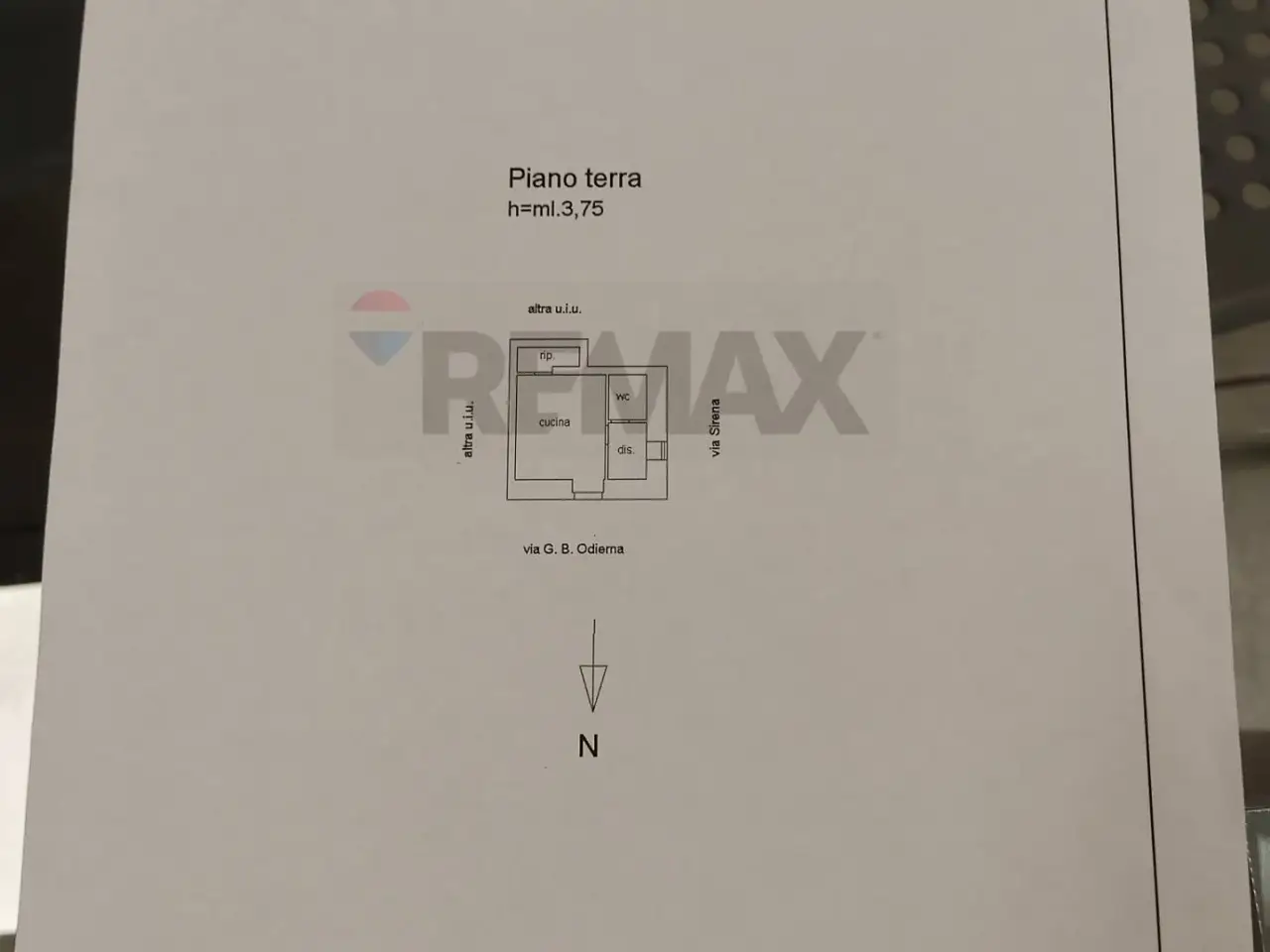 Laboratorio in Via Gianbatti8sta Odierna 286, Ragusa, {3} - Planimetria 1