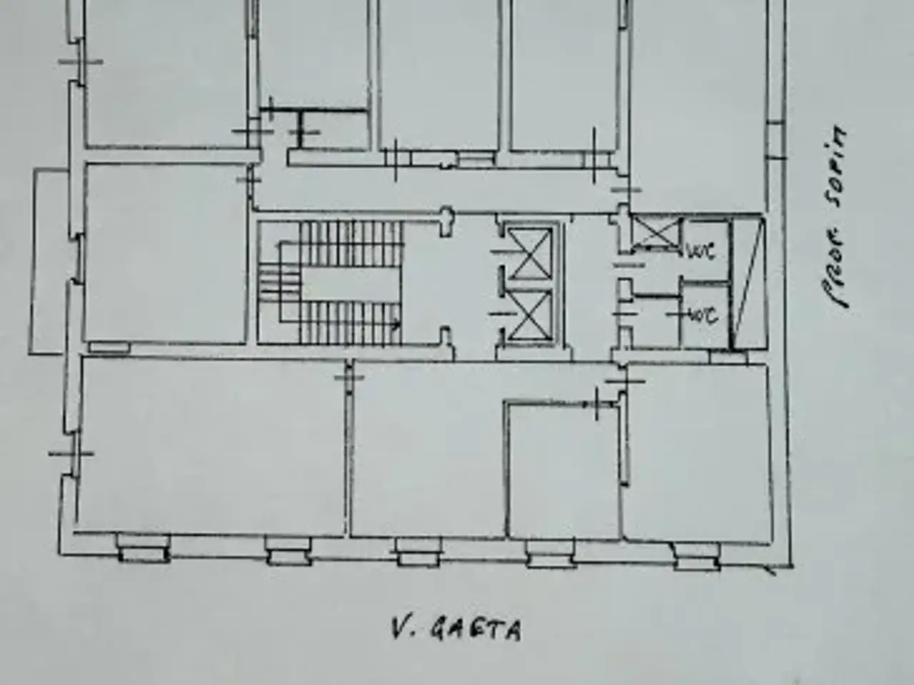 Ufficio in Via Gaeta, Roma, {3} - Planimetria 1