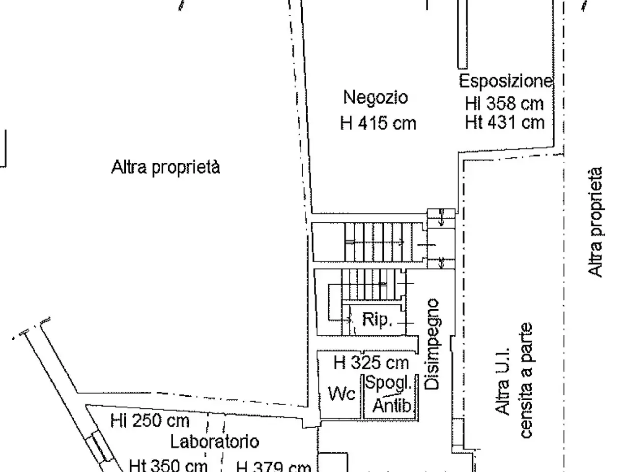 Negozio in Via Volpi 8, Casale Monferrato, {3} - Planimetria 1