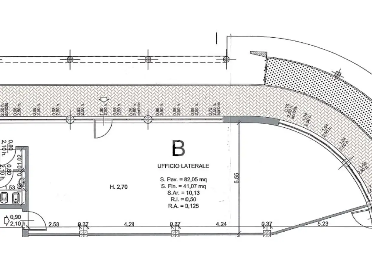 Ufficio in Via Nuova Ponente 13, Carpi, {3} - Planimetria 1