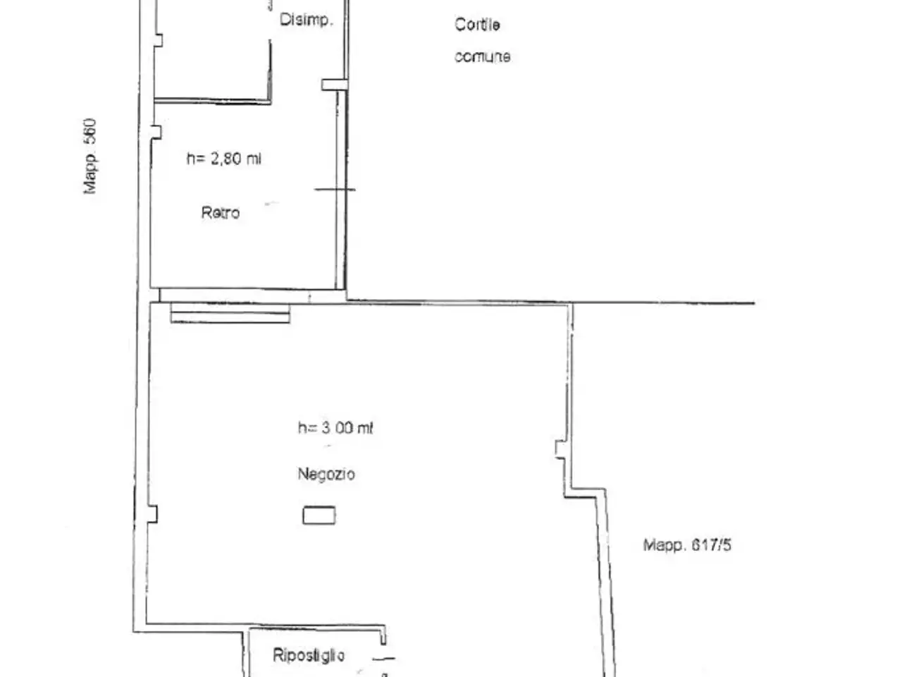 Negozio in Via Angelo Massarotti 19, Cremona, {3} - Planimetria 1