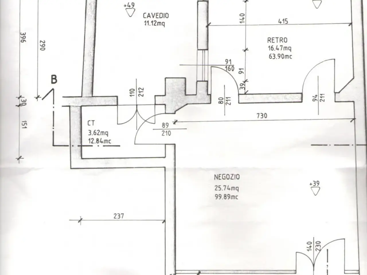 Negozio in Via San Marco, Padova, {3} - Planimetria 1