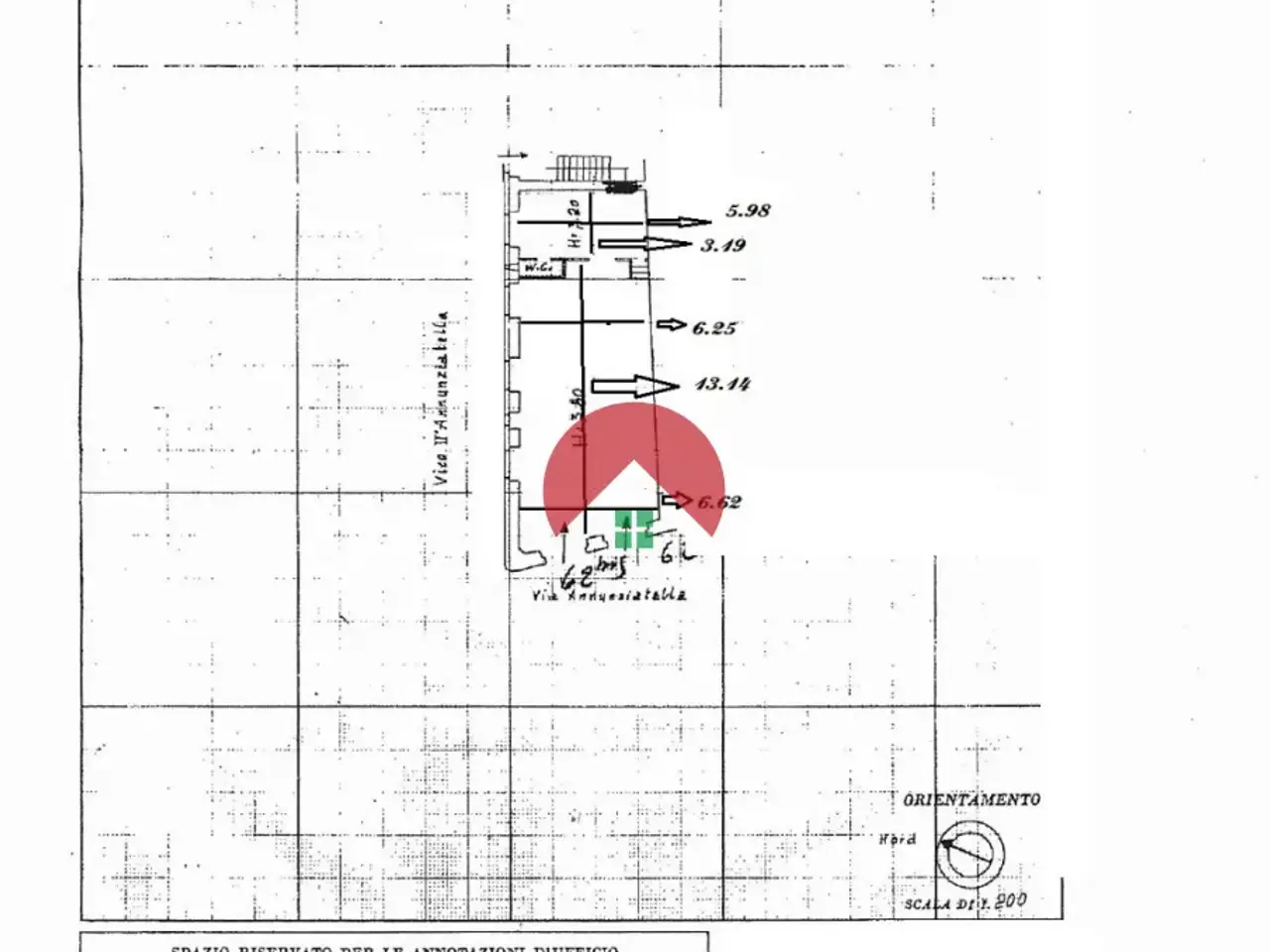Negozio in Via Annunziatella, Matera, {3} - Planimetria 1