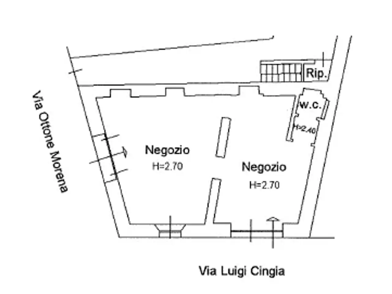 Negozio in Via Ottone Morena 8, Lodi, {3} - Planimetria 1