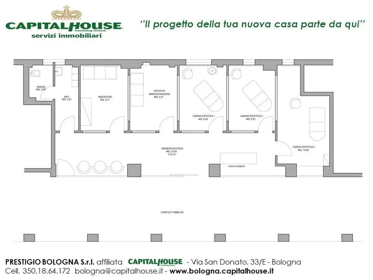Negozio in Viale Zagabria, Bologna, {3} - Planimetria 1