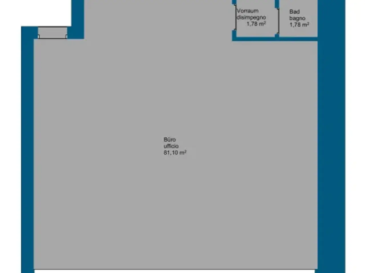 Ufficio in Via Innsbruck, Bolzano, {3} - Planimetria 1