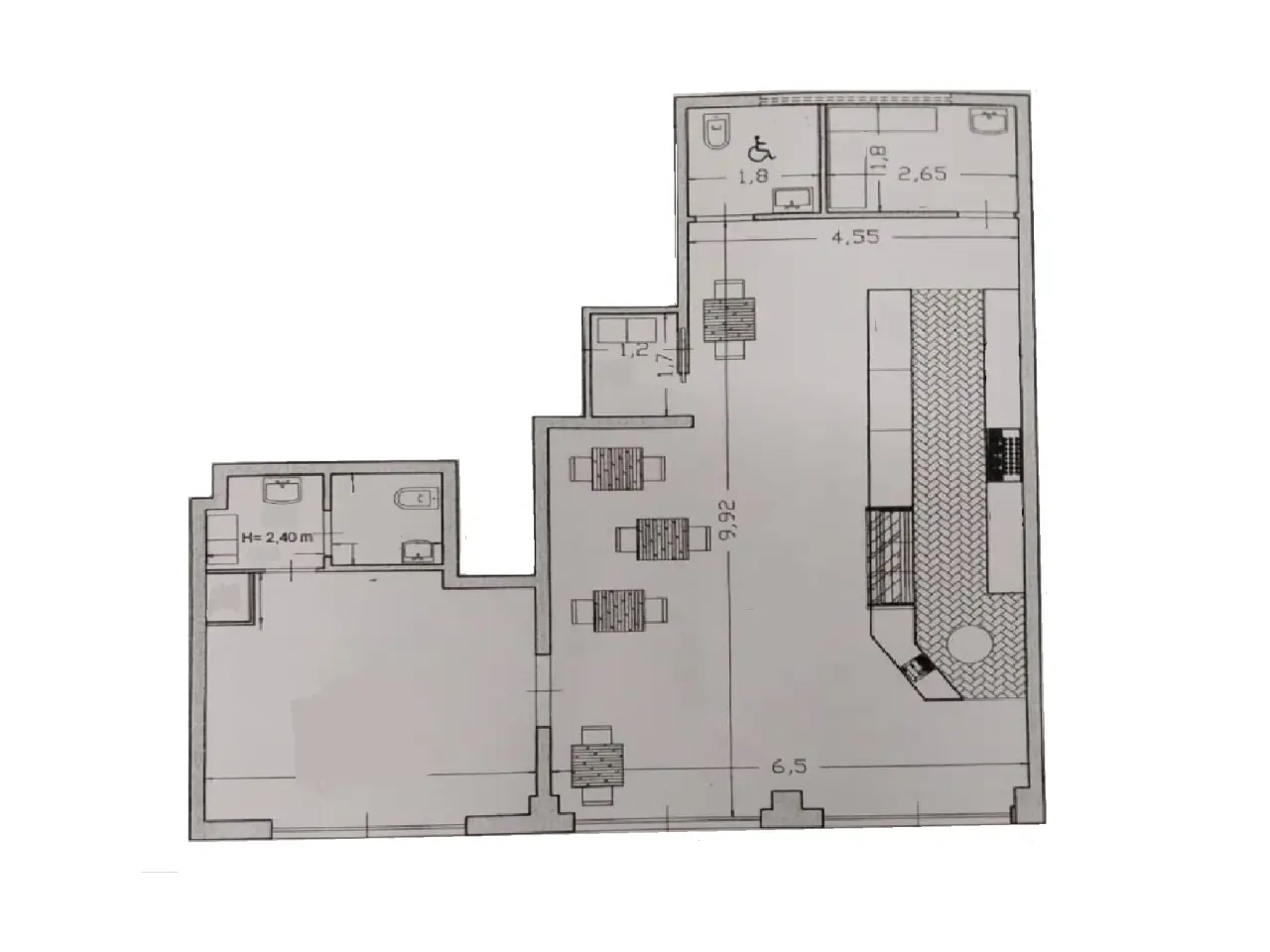 Negozio in Via Ostaglio 59, Salerno, {3} - Planimetria 1
