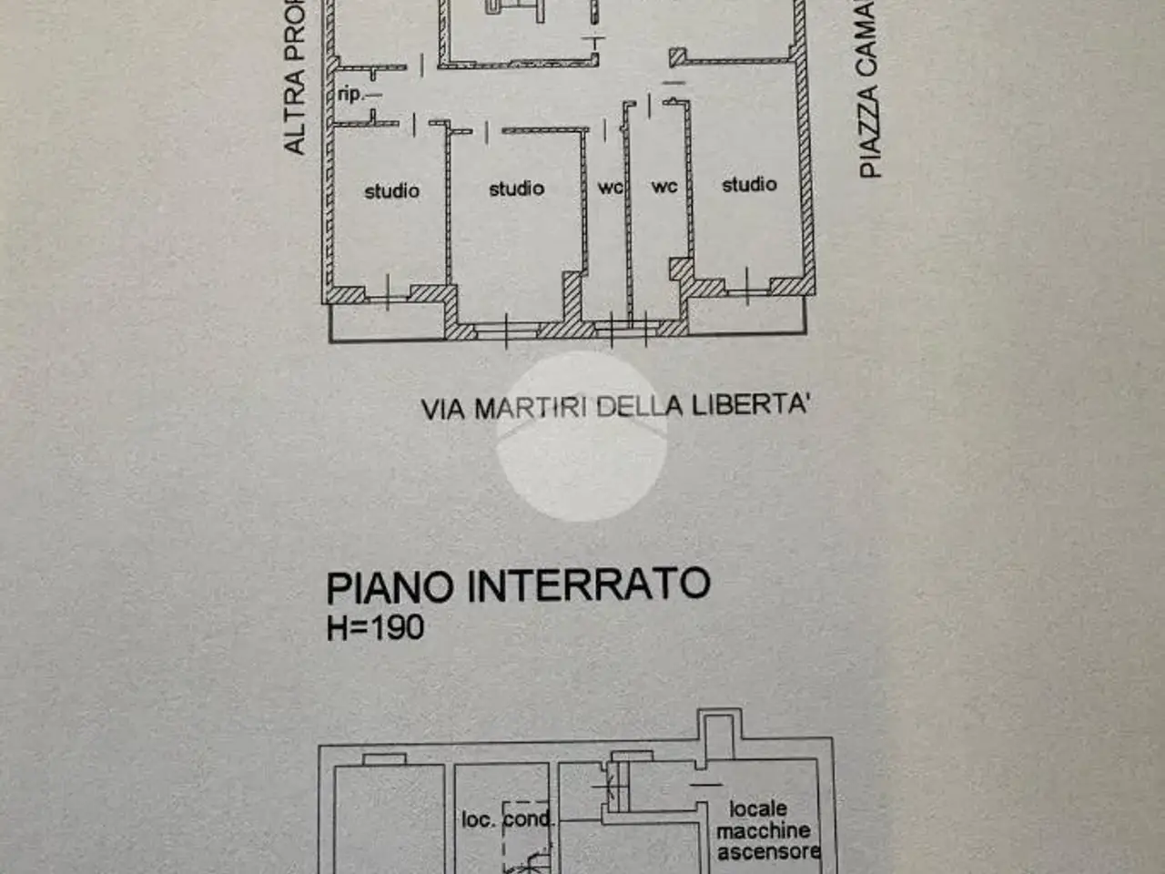 Ufficio in Piazza Camandona 1, Nichelino, {3} - Planimetria 1