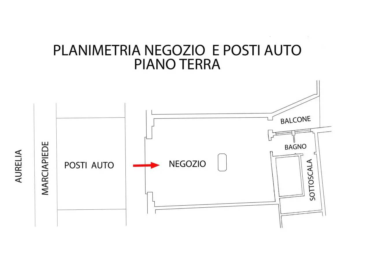 Negozio in Corso Giuseppe Mazzini, Sanremo, {3} - Planimetria 1