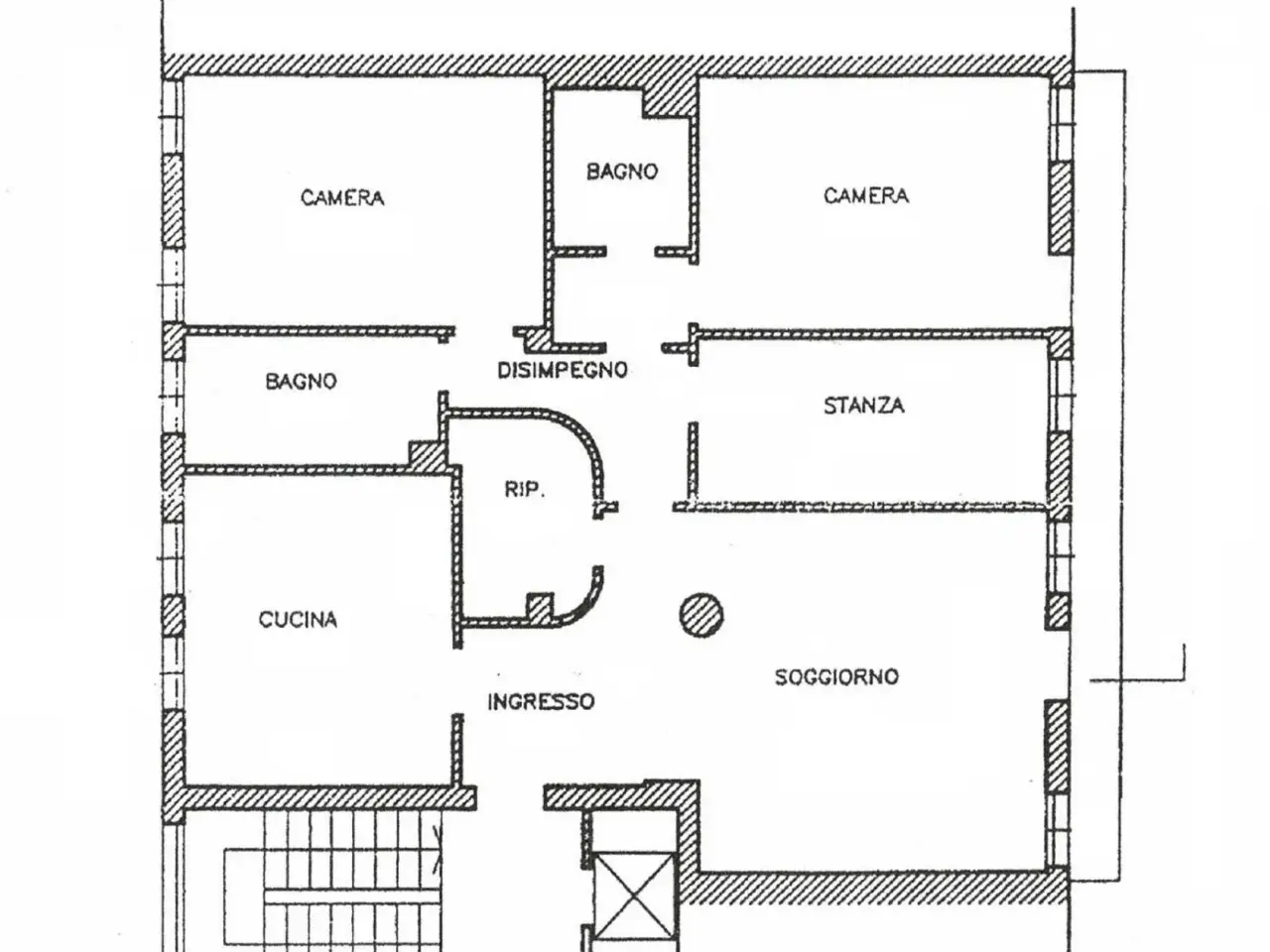 Trilocale in {3}, - Planimetria 1