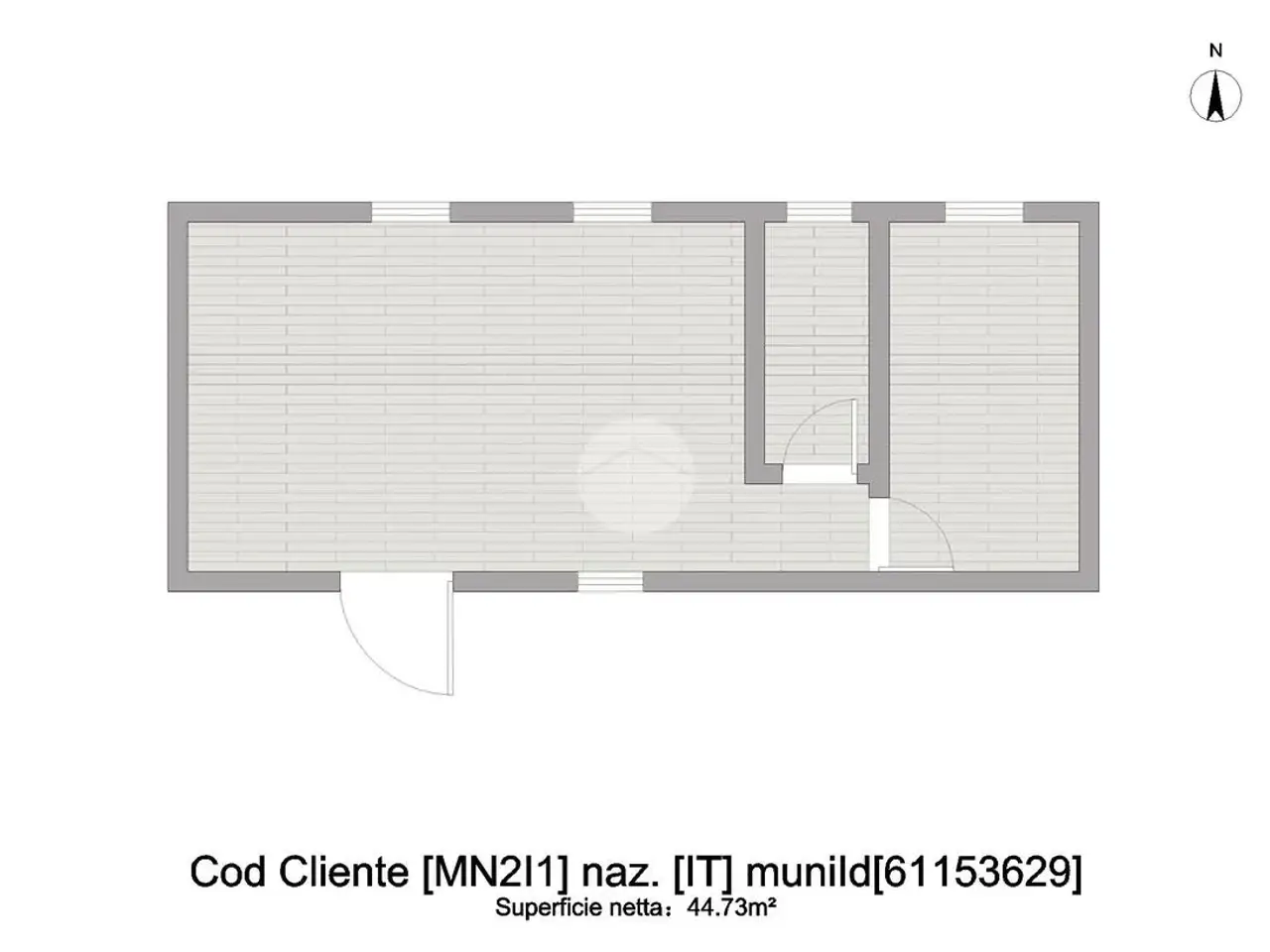 Ufficio in Via Padre Costanzo Beschi 1, Castiglione Delle Stiviere, {3} - Planimetria 1