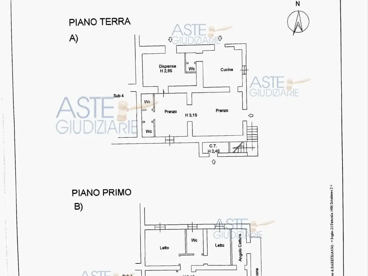 Fabbricato misto in Via Forcella, 67010 Teora Aq, Italia 67010, Barete, {3} - Planimetria 1