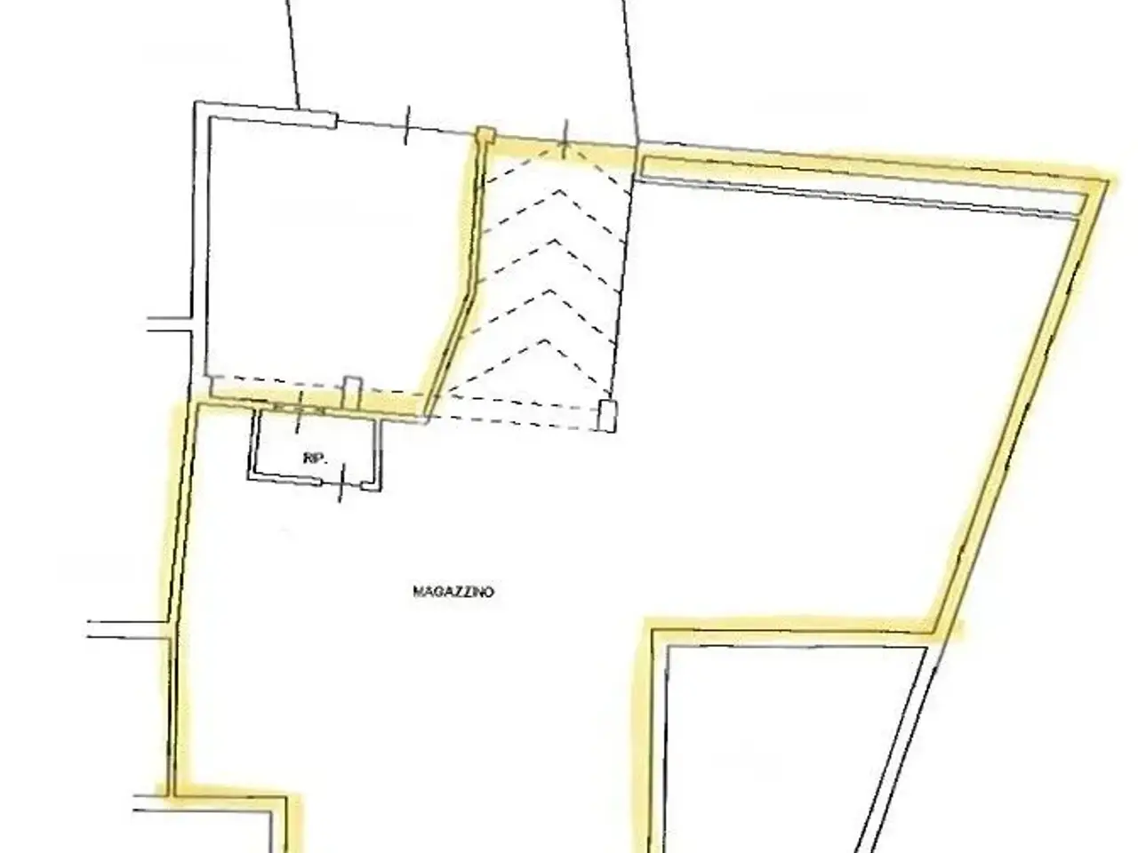Magazzino in Via Sommeiller, Alpignano, {3} - Planimetria 1