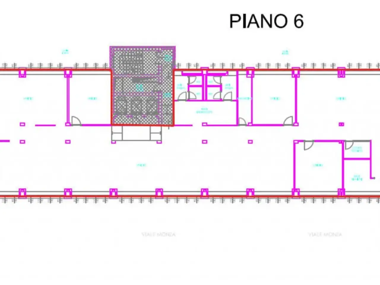 Ufficio in Viale Monza, Milano, {3} - Planimetria 1