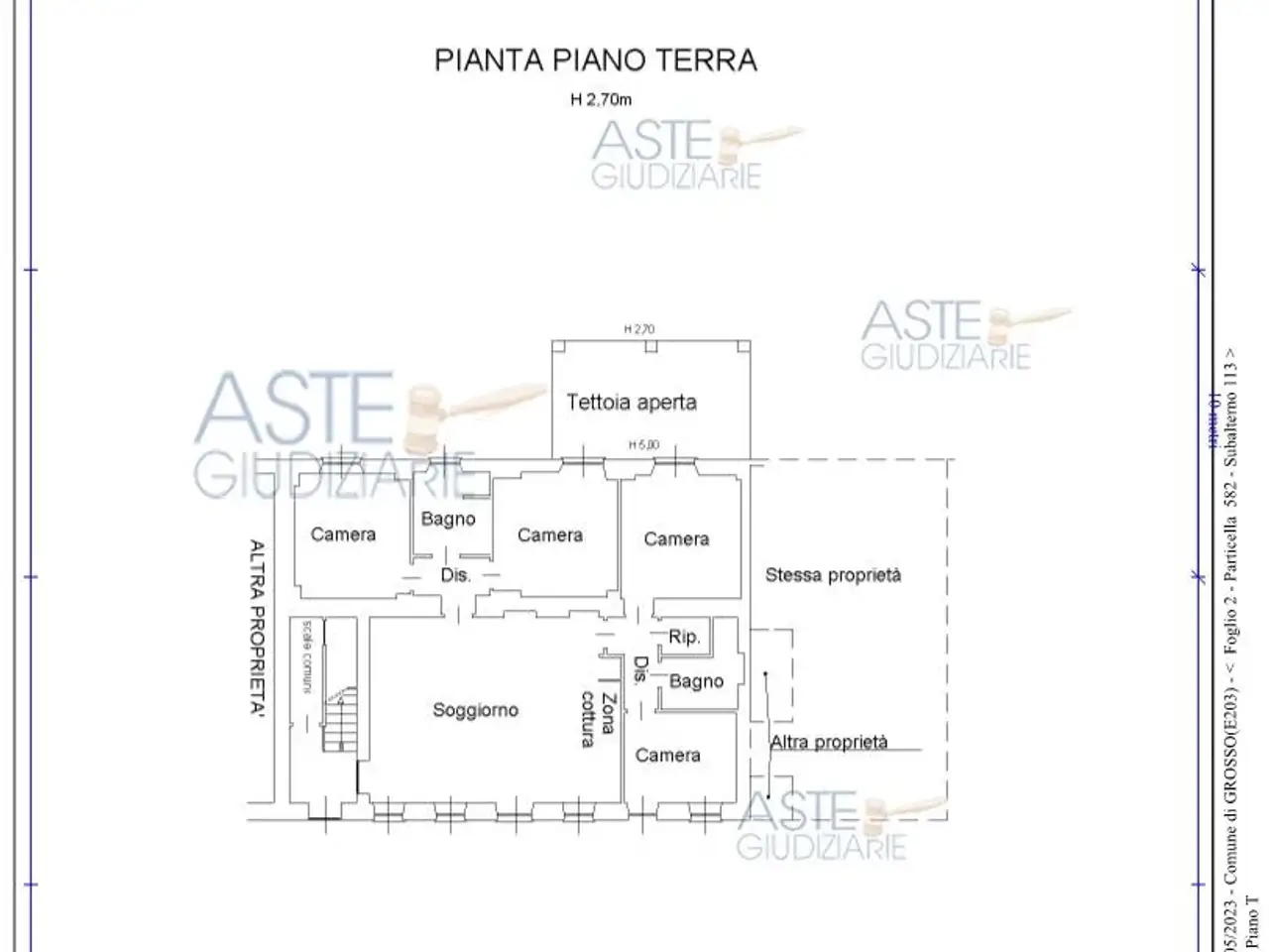 Garage in Localita' Vauda, 10070 Grosso To, Italia 10070, Grosso, {3} - Planimetria 1