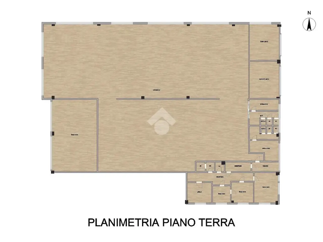 Capannone in Via Maestri del Lavoro d'Italia 22, Fiorenzuola D'Arda, {3} - Planimetria 1