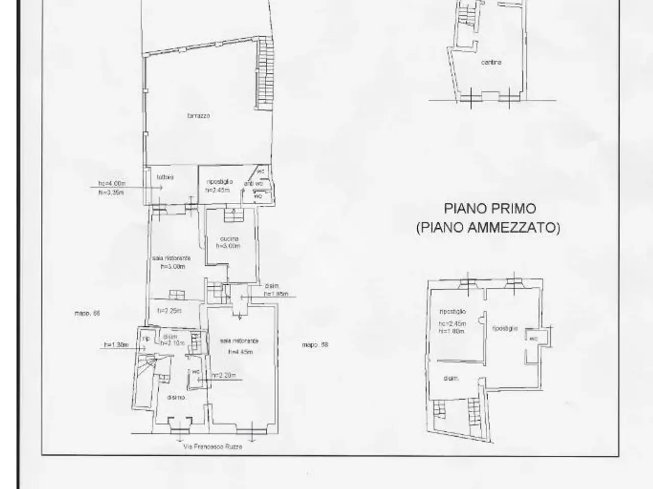 Negozio in Via Francesco Ruzza 2, Voltaggio, {3} - Planimetria 1