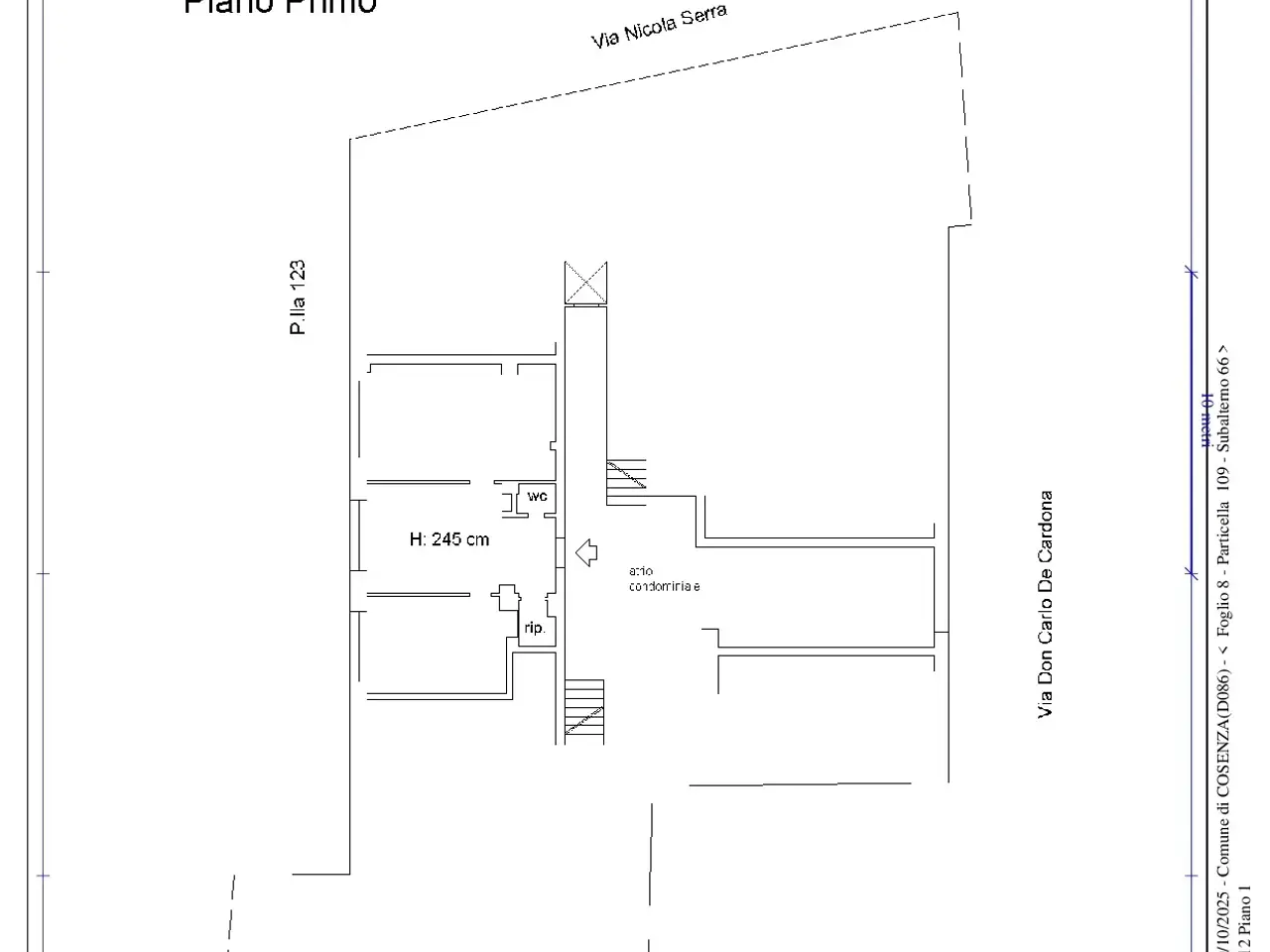 Azienda in Via Don Carlo De Cardona 12, Cosenza, {3} - Planimetria 1