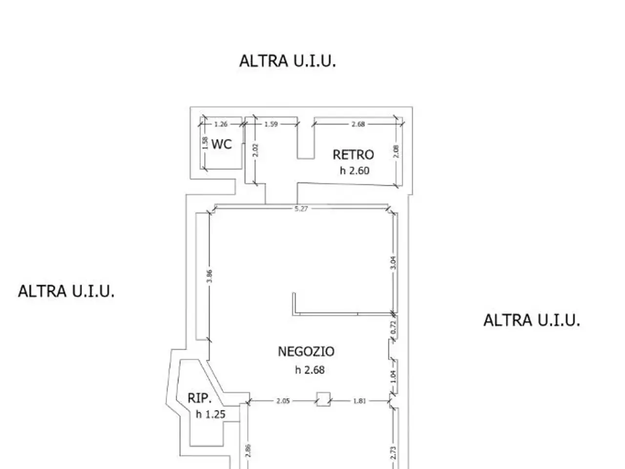 Negozio in Locale Commerciale Via Boragine 50, Loano, {3} - Planimetria 1