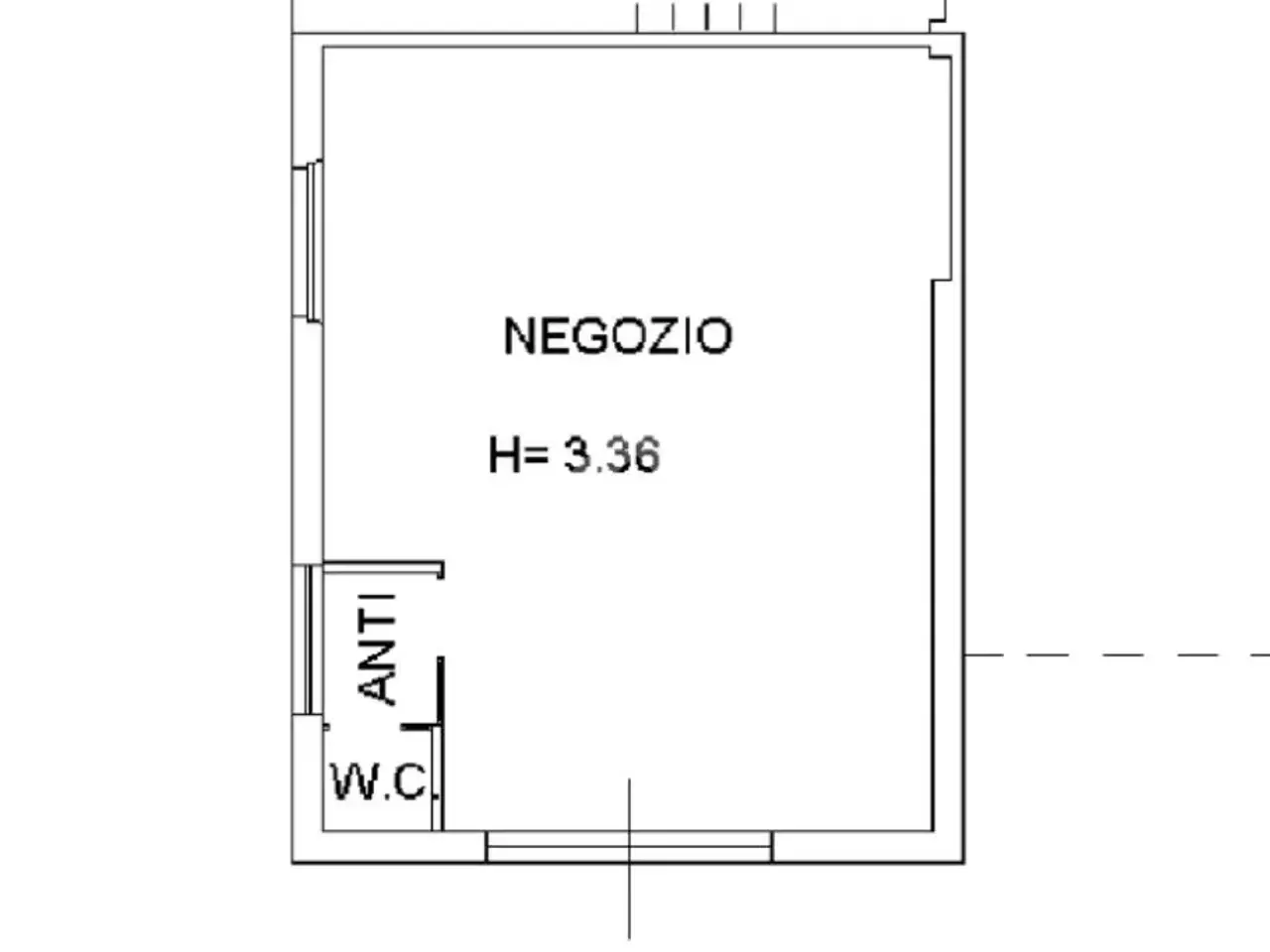Negozio in Via del Geranio 2, Alba Adriatica, {3} - Planimetria 1