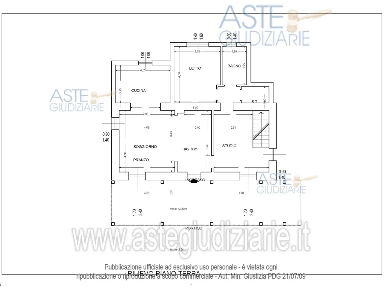 Garage in C.da De Contra, Pescosansonesco, {3} - Planimetria 1