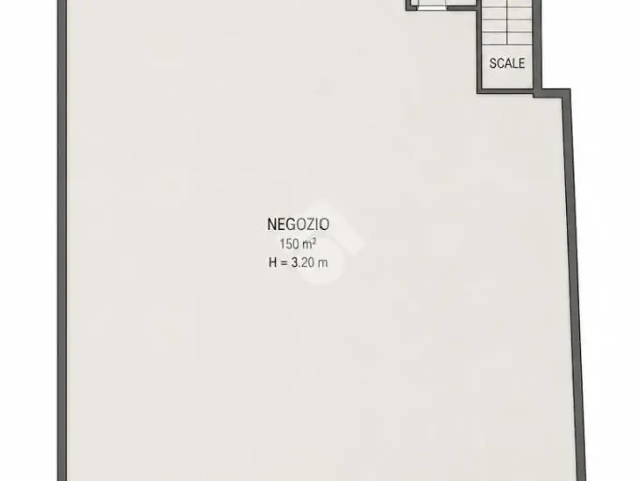 Negozio in Via Crespi, Capriate San Gervasio, {3} - Planimetria 1