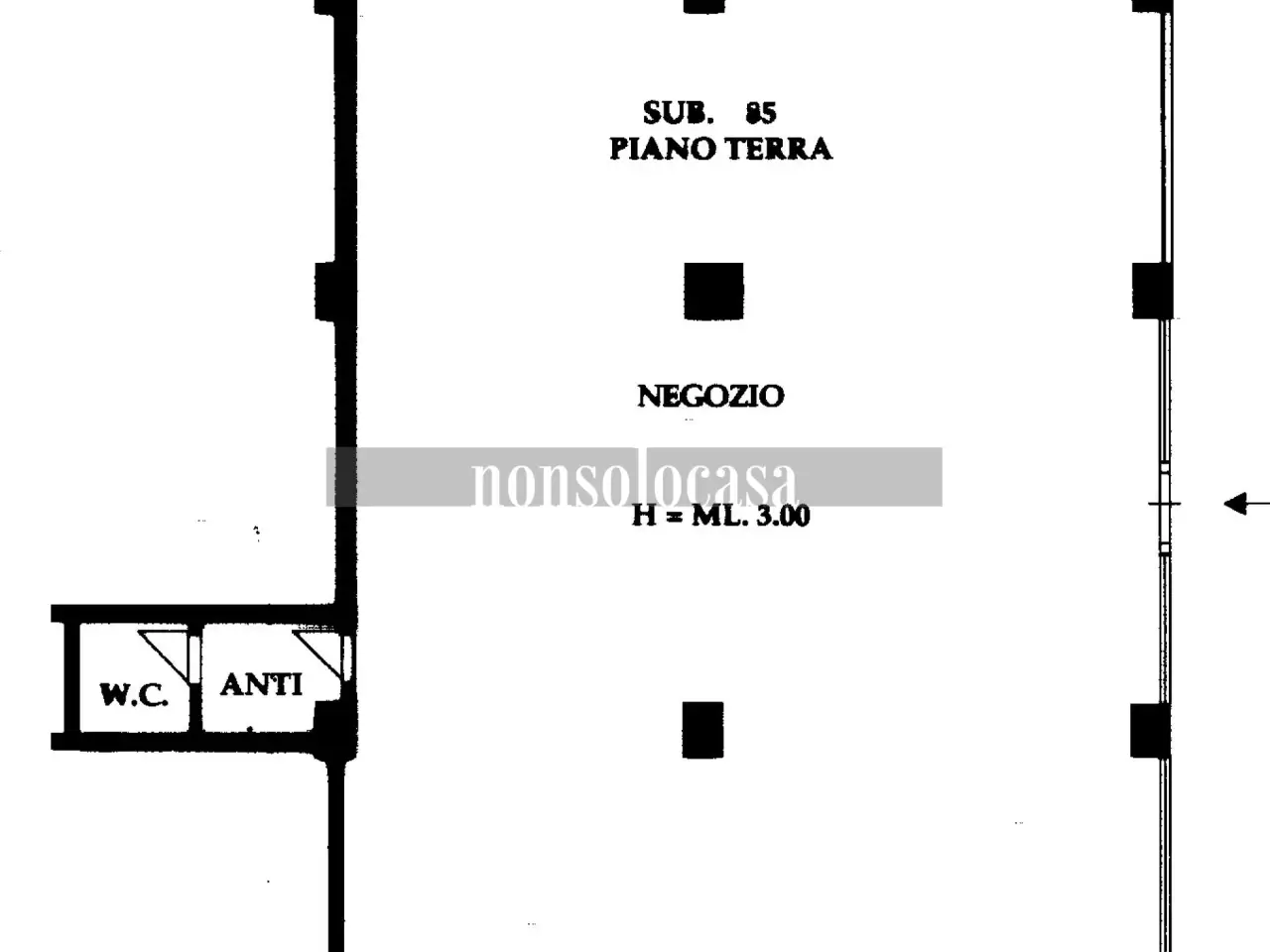Negozio in Via Olaf Palme, Bastia Umbra, {3} - Planimetria 1