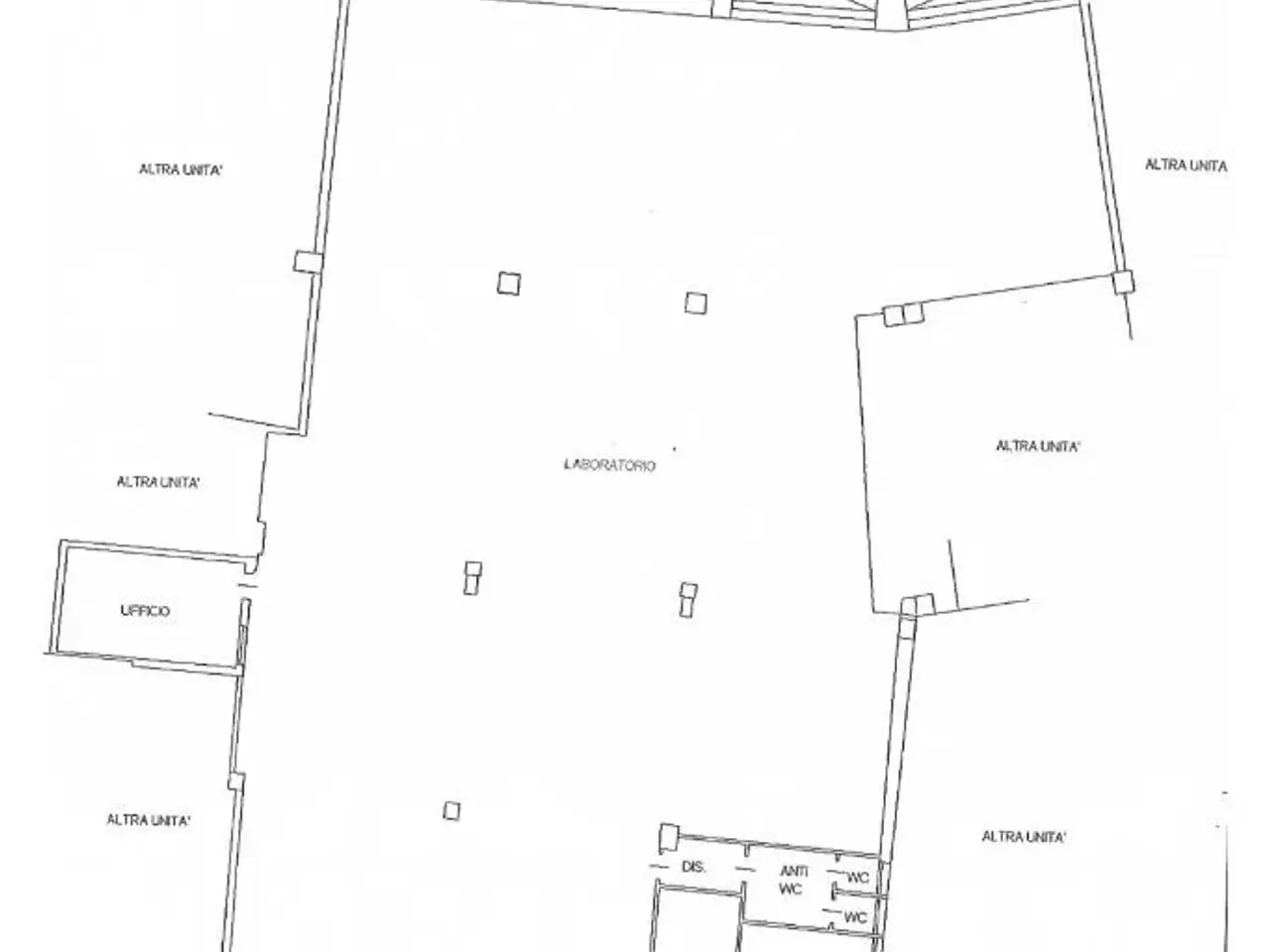 Capannone in Viale Sant'Eufemia 94, Brescia, {3} - Planimetria 1