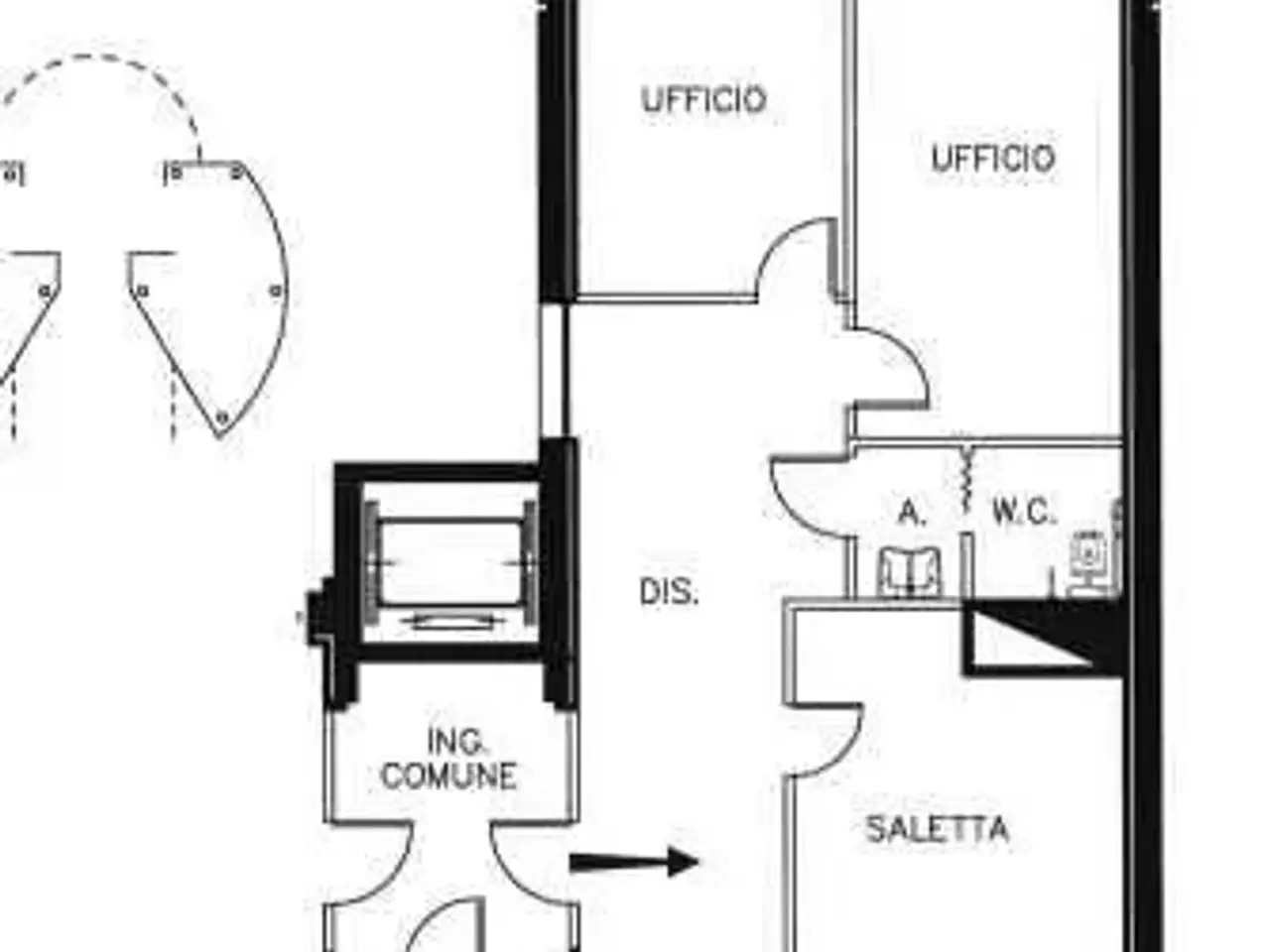 Ufficio in Via Baccelli , Modena, {3} - Planimetria 1