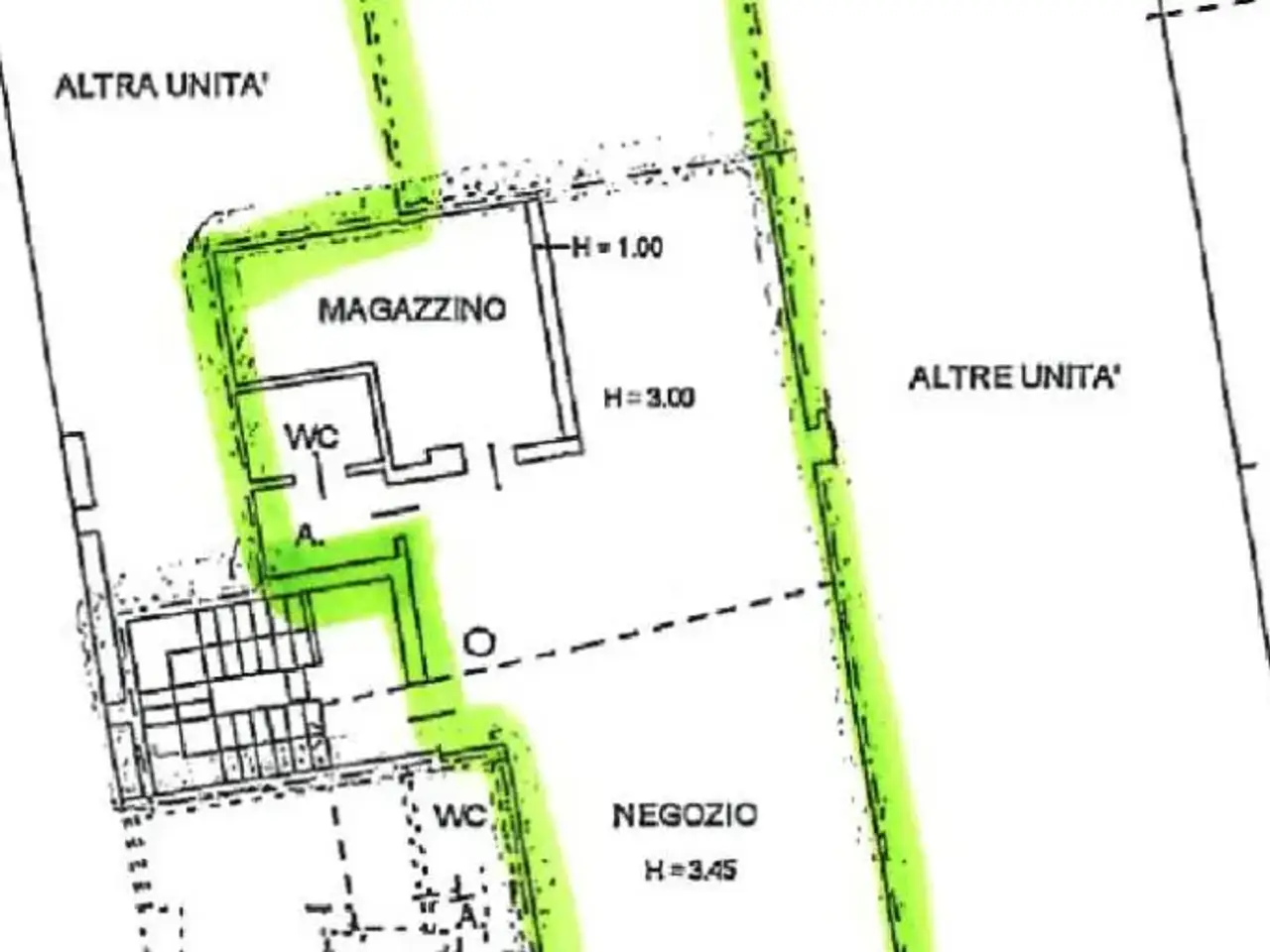 Negozio in Via Alcide De Gasperi 50, Mestrino, {3} - Planimetria 1