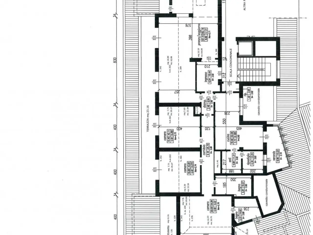 Attico in vendita, Via San Gregorio Barbarigo, Padova - Planimetria 1