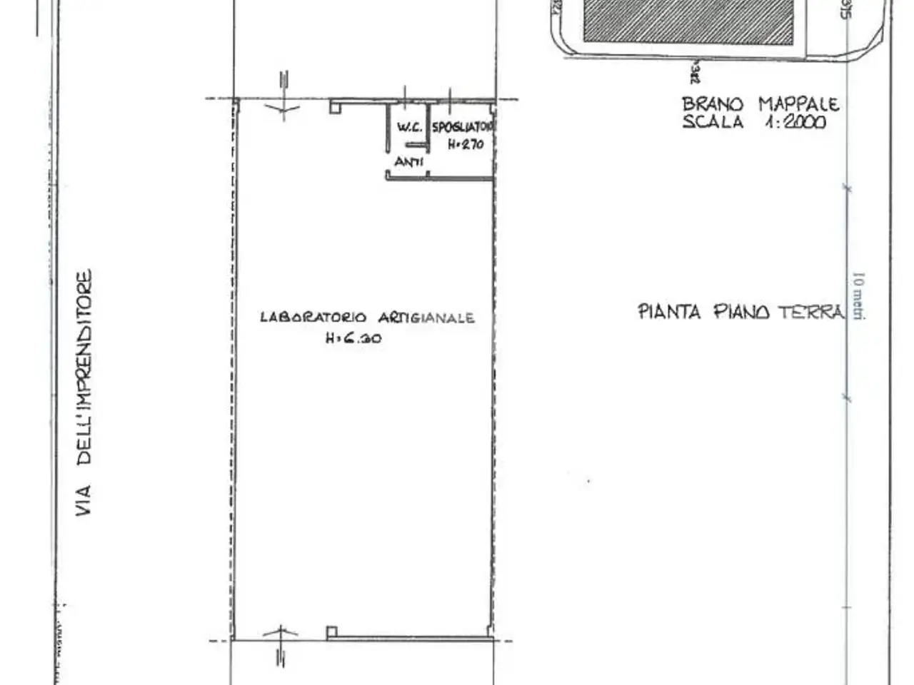 Capannone in Via dell'Imprenditore 12, Buttapietra, {3} - Planimetria 1