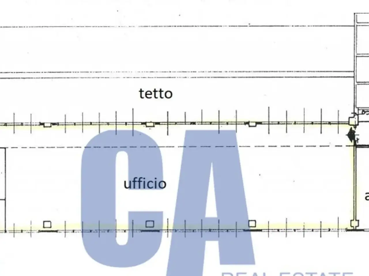 Ufficio in Via Cechov Antonio, Milano, {3} - Planimetria 1