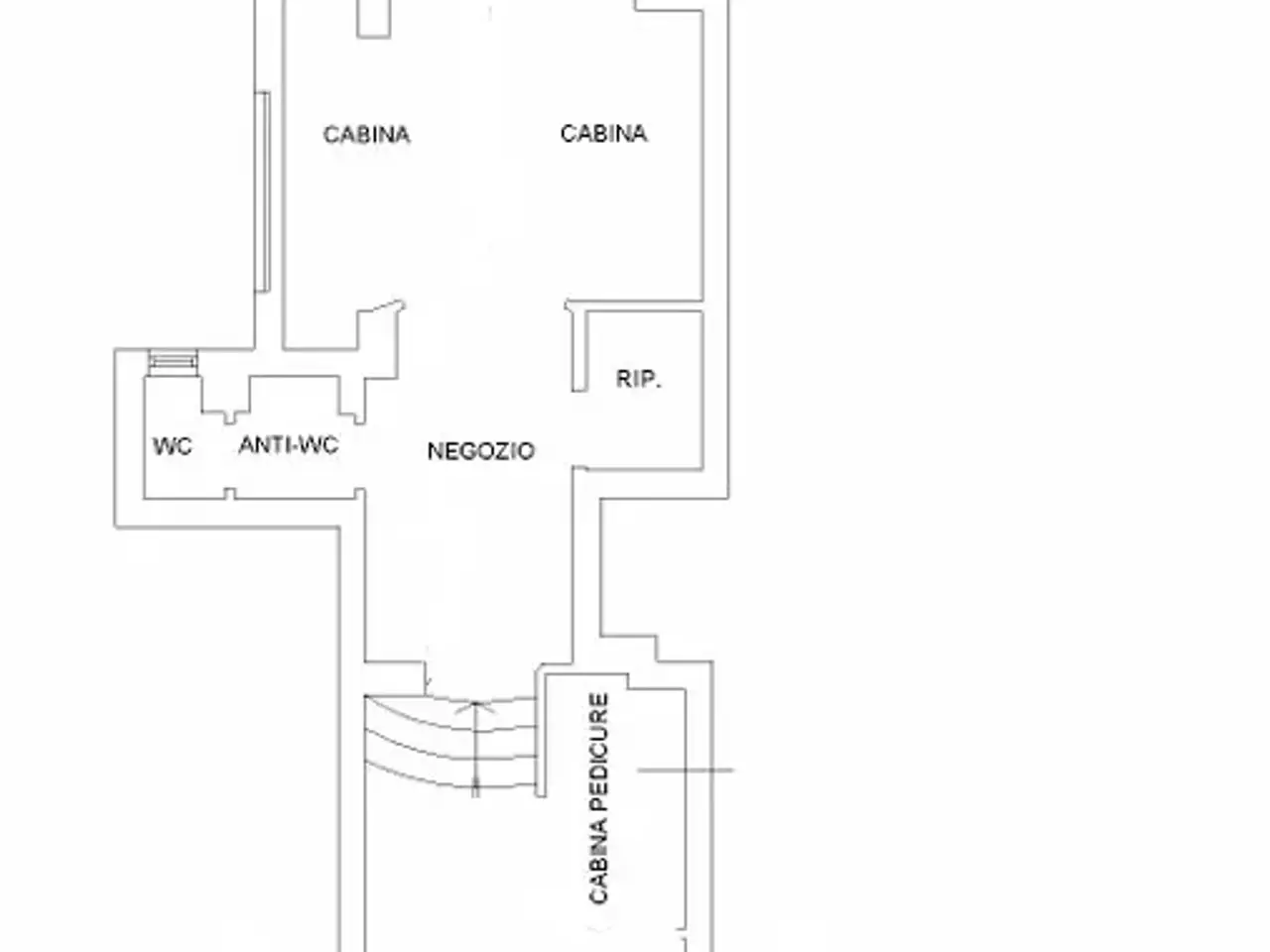 Negozio in Via Gaspare Gozzi 203, Roma, {3} - Planimetria 1