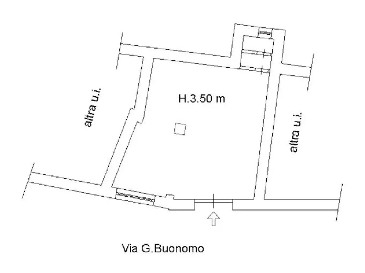 Negozio in Via Giuseppe Buonomo, Napoli, {3} - Planimetria 1