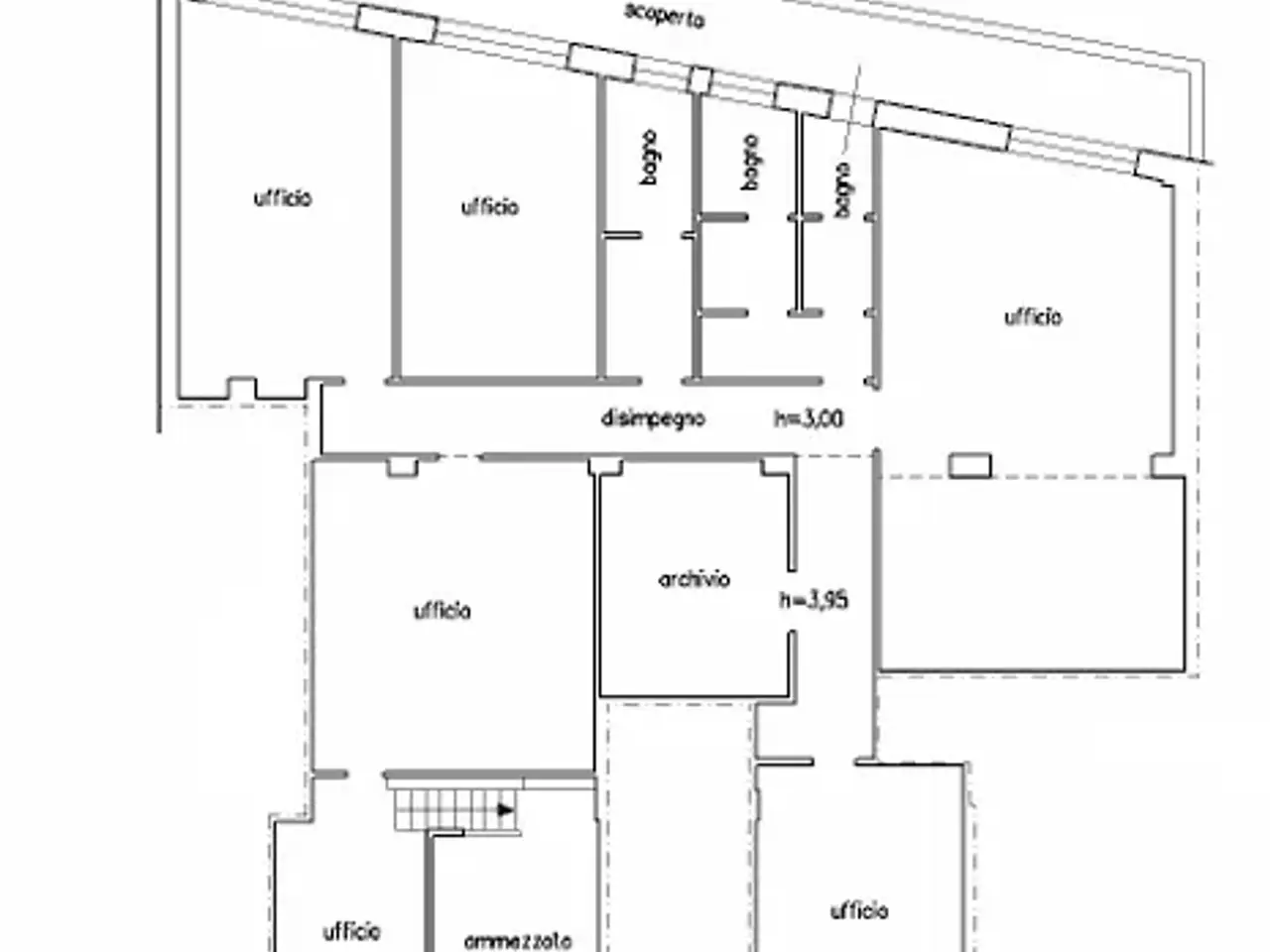 Ufficio in Via Baldassarre Papadia 9, Lecce, {3} - Planimetria 1