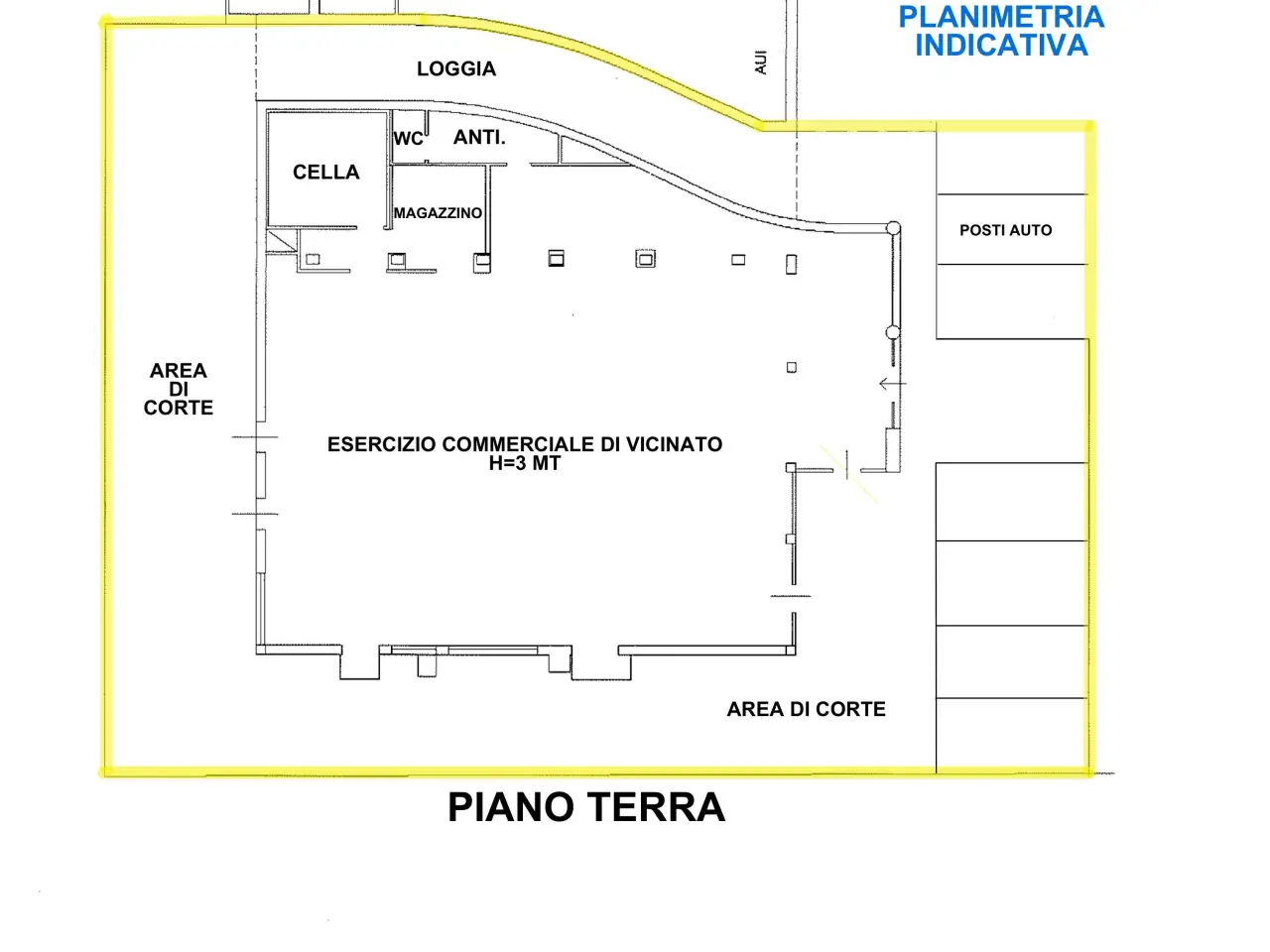 Negozio in , Cesena, {3} - Planimetria 1