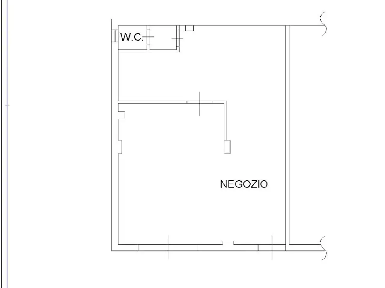 Negozio in Via Leonardo da Vinci 2, Cassino, {3} - Planimetria 1