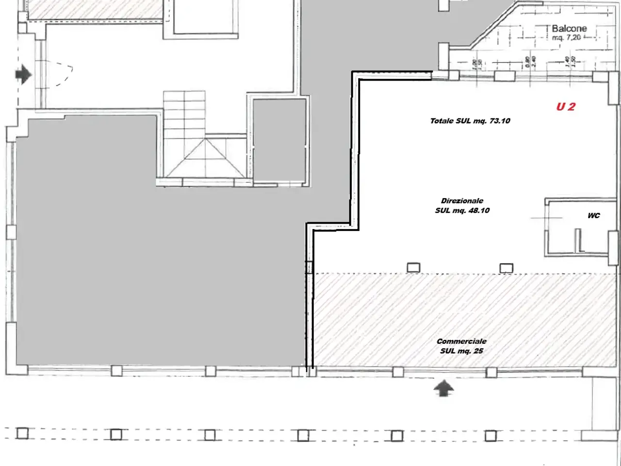 Locale commerciale in a Giuseppe Mazzini 17, Empoli, {3} - Planimetria 1