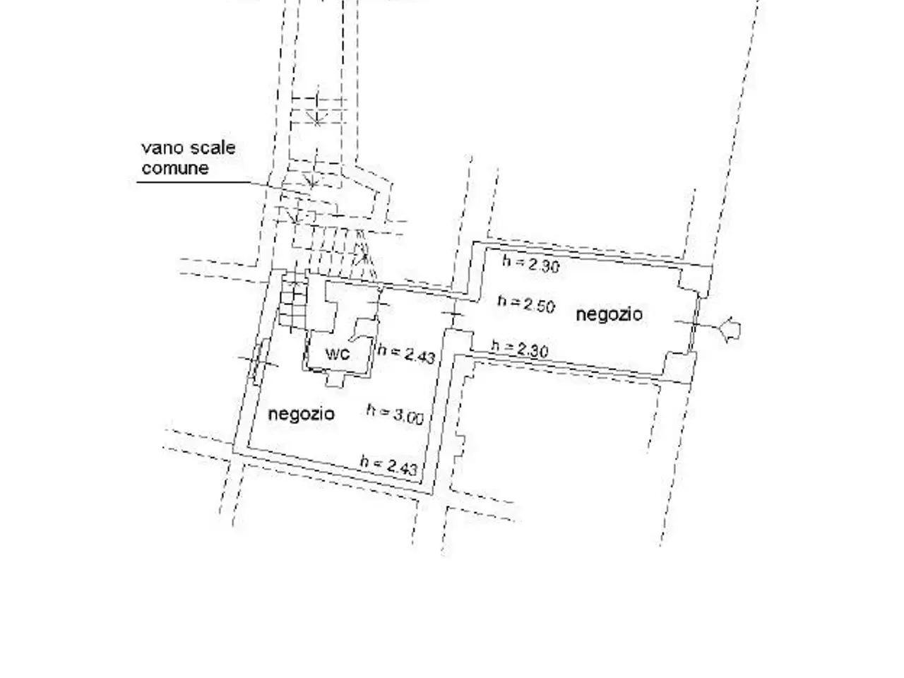 Negozio in Via della Funicolare, Mondovi' - Planimetria 1