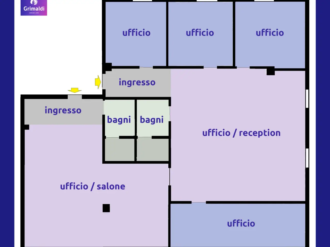 Ufficio in Via Alighieri Dante 4, Mira, {3} - Planimetria 1
