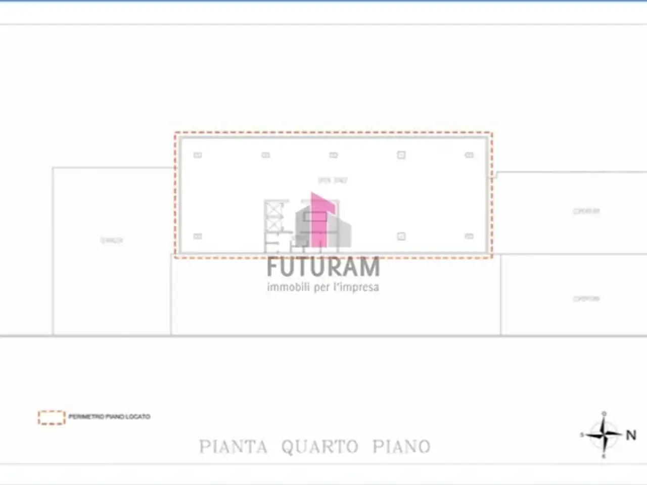 Ufficio in Via Messico 9999, Padova, {3} - Planimetria 1